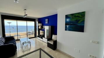 TV, DVD player, books