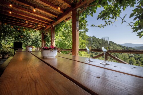Paolina house, typical Tuscan structure with pool, surrounded by nature