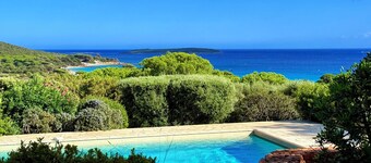 Villa 8 Personen Panoramablick auf die Strände von Palombaggia. Meerzugang zu Fuß.