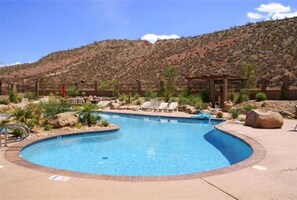 Indoor pool, outdoor pool