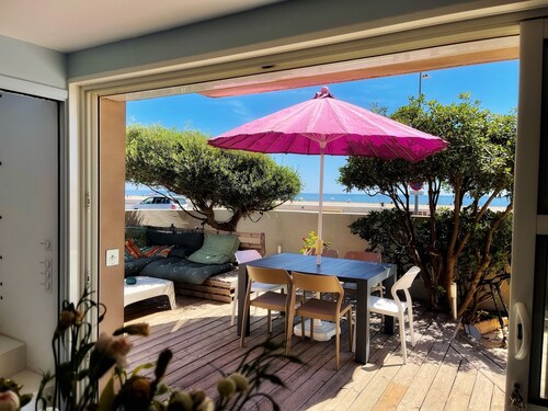 Une des plus belle vue sur la mer de Narbonne Plage - #Cosy #Terrasse #View #Sea