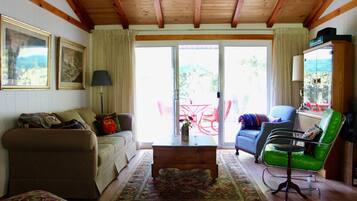 Smart-TV, peis, DVD-spiller og musikkbibliotek