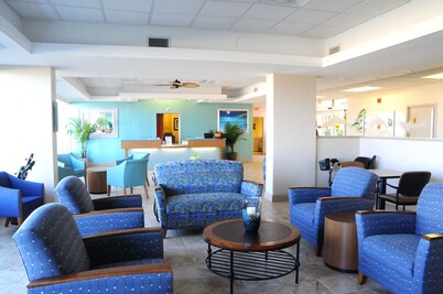 Spectacular oceanfront at quiet end of boardwalk at Rudee Inlet SEE SPECIALS.  