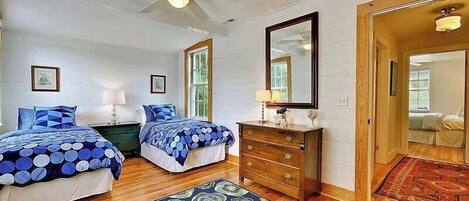 3 bedrooms, iron/ironing board, travel cot, WiFi