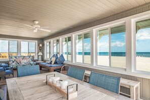 Dining - Four bedroom Ocean Front home with Elevator on Pawley's Island Beach (Pawleys Island)
