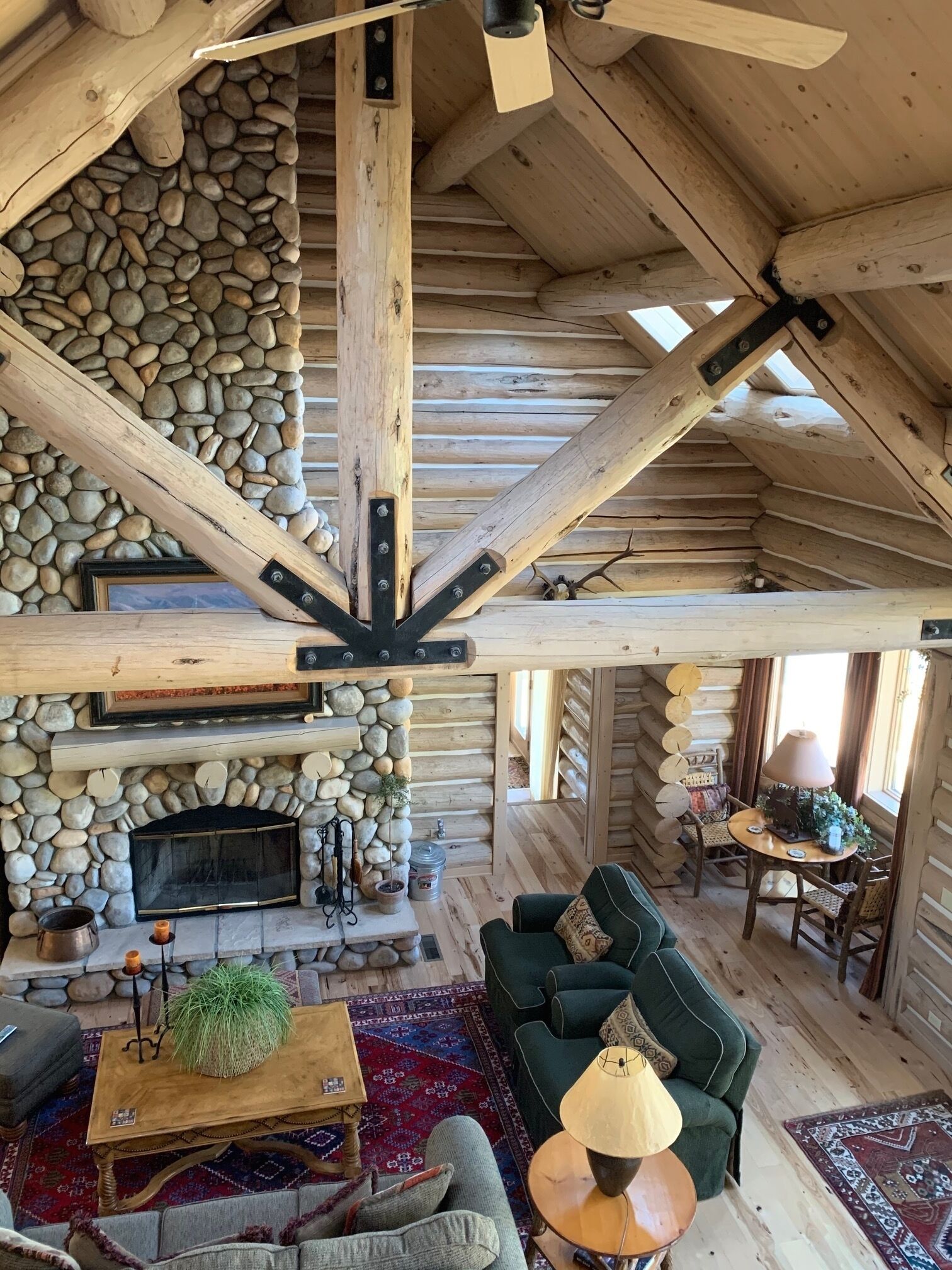  "The Grand" Big Bear Lakefront Log Home. 
Private Dock. Hot Tub. Fire Pit. 