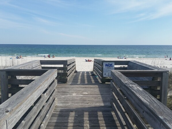 On the beach
