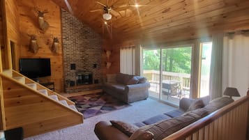 TV, fireplace, DVD player