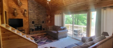 TV, fireplace, DVD player