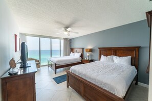 2 slaapkamers, een strijkplank/strijkijzer, gratis wifi, beddengoed