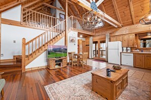 Interior - Beautiful cabin nestled among the trees, featuring a loft and relaxing hot tub. (Sevierville)