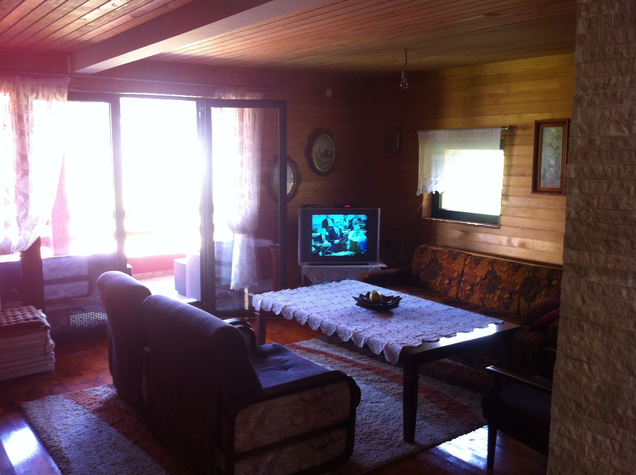 Nhà Duplex cơ bản, 3 phòng ngủ, quang cảnh núi | Khu phòng khách | TV màn hình phẳng 