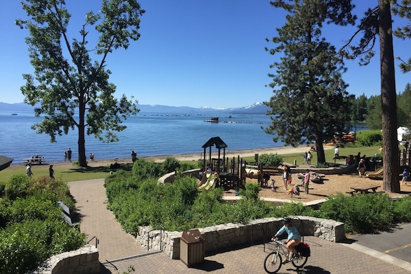 Commons Beach, Tahoe City located 2 miles from Buckhorn Cabin.