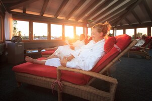 Sauna, steam room, body treatments, hydrotherapy, aromatherapy