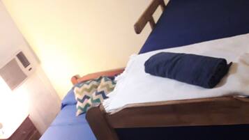 Blackout curtains, free WiFi, bed sheets