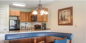 Deluxe Villa, 1 Bedroom, Kitchen | Private kitchen | Fridge, microwave, oven, stovetop