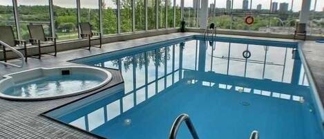 Indoor pool, a heated pool