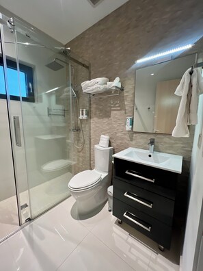 Hair dryer, towels - Waykiri Unit A-09 Luxurious New Apartment, Noord (Noord)