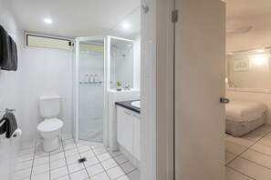 Hair dryer, towels