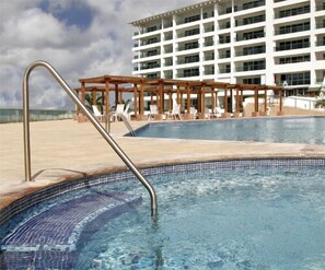 Outdoor pool - 5 Star Luxury Condo with Awesome Ocean View!  (Cozumel)