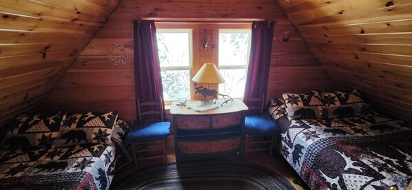 large bedroom upstairs full/ queen