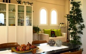 Dining - BLISS ESTATE, ocean views,by the black beach, Exclusive. (Kamari Beach)