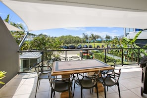 View of beach from the Deck