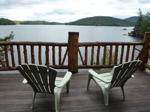 Property grounds - Stunning timber frame lake house with boathouse, game room. Sleeps 10. (Tupper Lake)