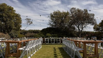 Espace banquet en plein air