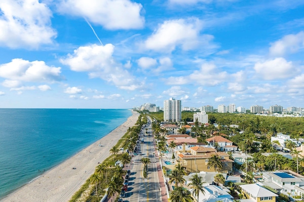The Fort Lauderdale Beach in Front of our Street