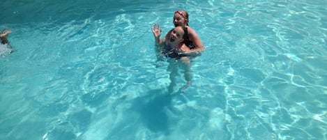 屋外プール、温水プール