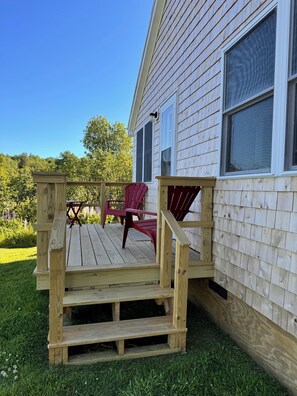 Terrace/patio - 2bd, on Pigeon Hill Bay, fire pit, star lit sky, AC in loft, quiet (Steuben)