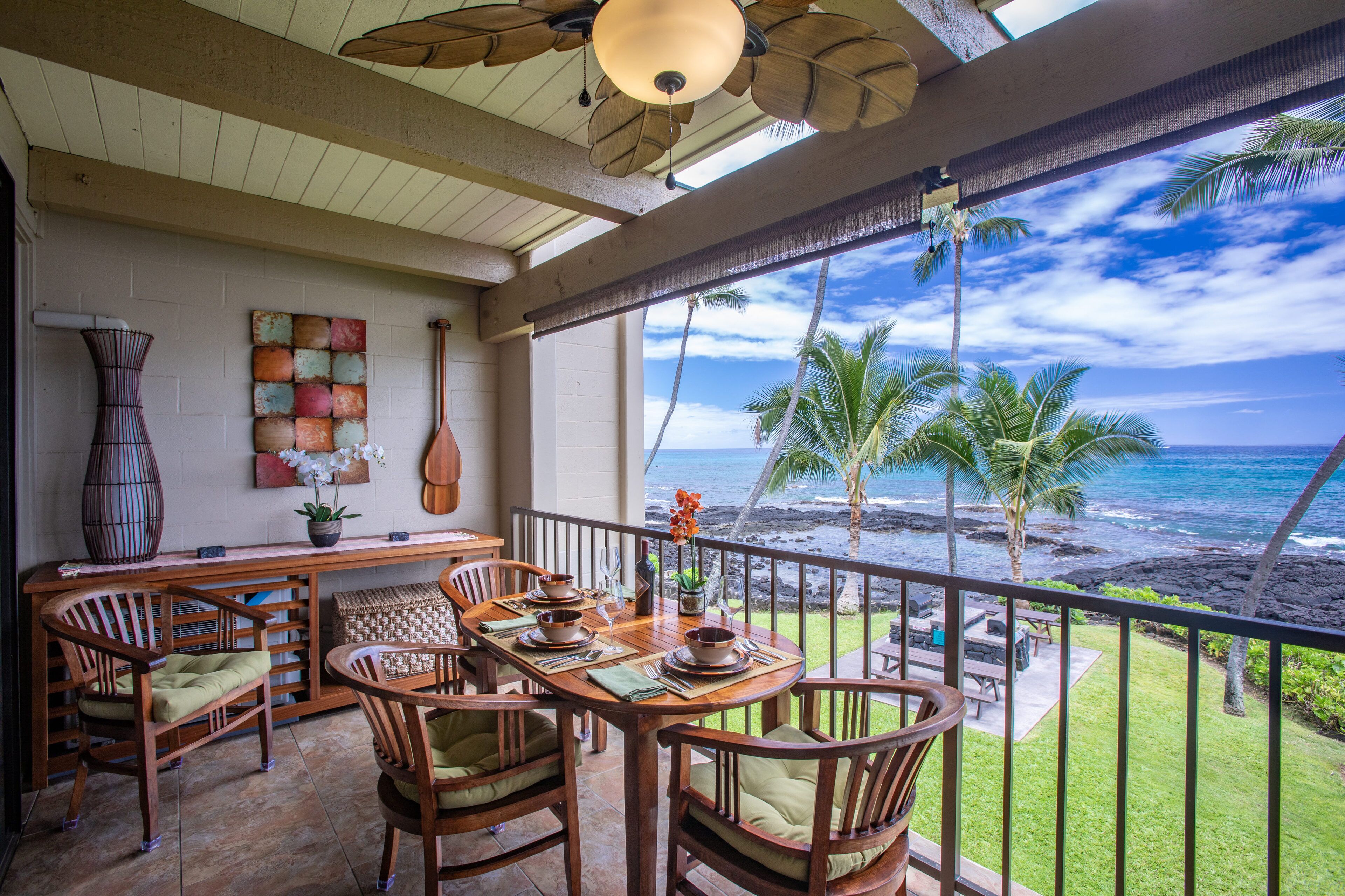 Oceanfront and Fully Remodeled Two Bedroom Condo with split system AC!