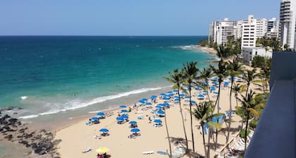Luxurious Condado Beachfront 1 Bedroom, next to the Marriott Hotel.