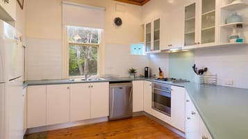 Microwave, oven, stovetop, dishwasher