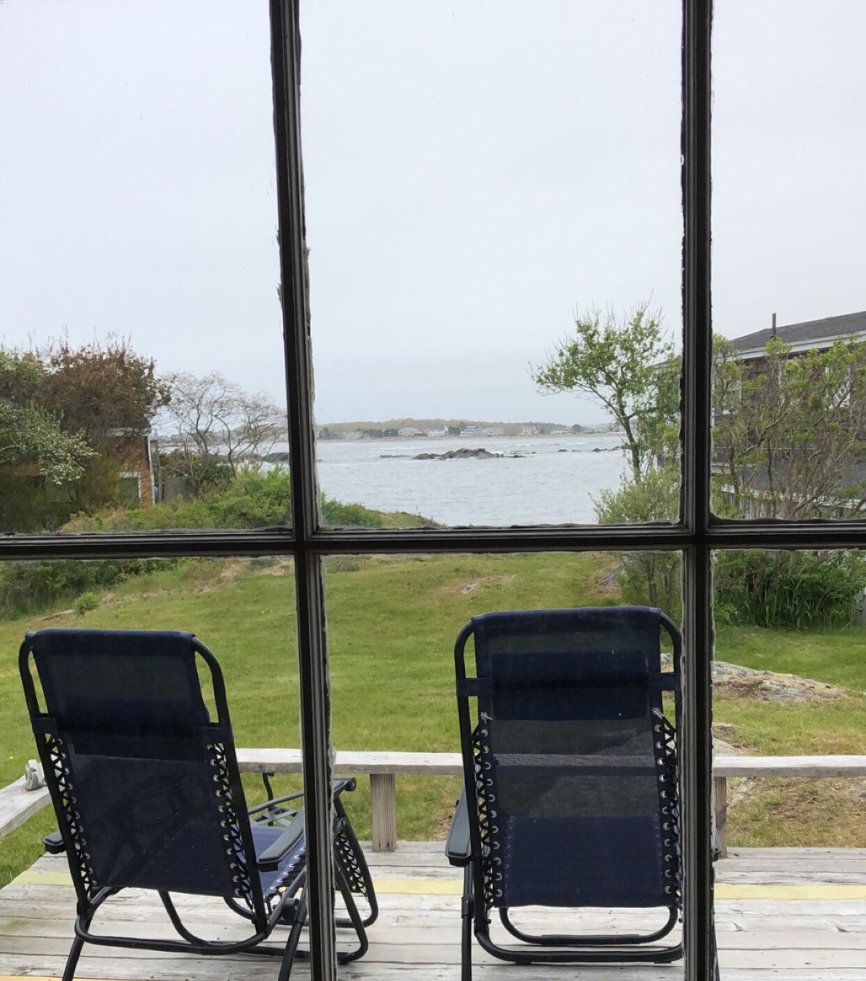 Wonderfully relaxing anti-gravity chairs on the deck. 