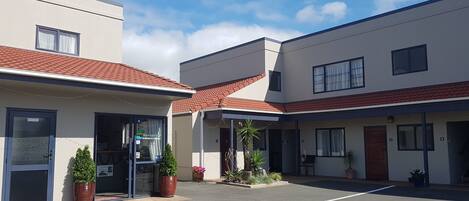 Voorkant van accommodatie