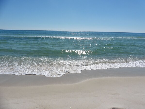 Sun loungers, beach umbrellas