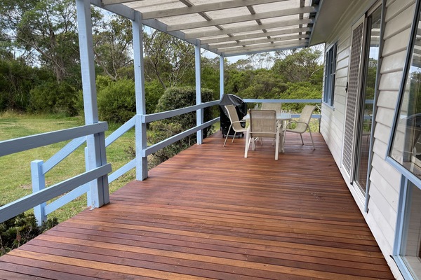 Spacious back deck area