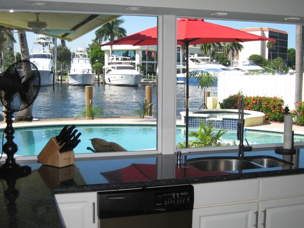 Vue depuis l’hébergement