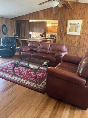 تلفزيون، مدفأة، مشغل دي في دي، كُتُب