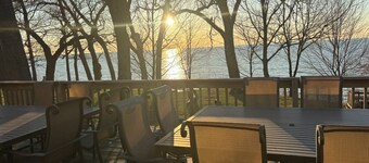 Beautiful Lake Michigan Beachfront Luxury Home. Private Beach, Pool + Hot Tub