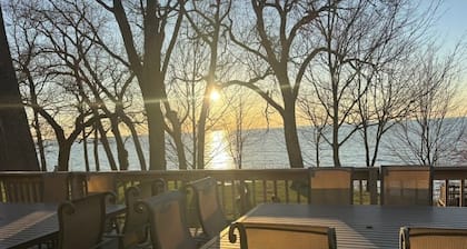 Beautiful Lake Michigan Beachfront Luxury Home. Private Beach, Pool + Hot Tub