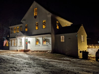 Enjoy comfortable elegance in this secluded grand home located in town