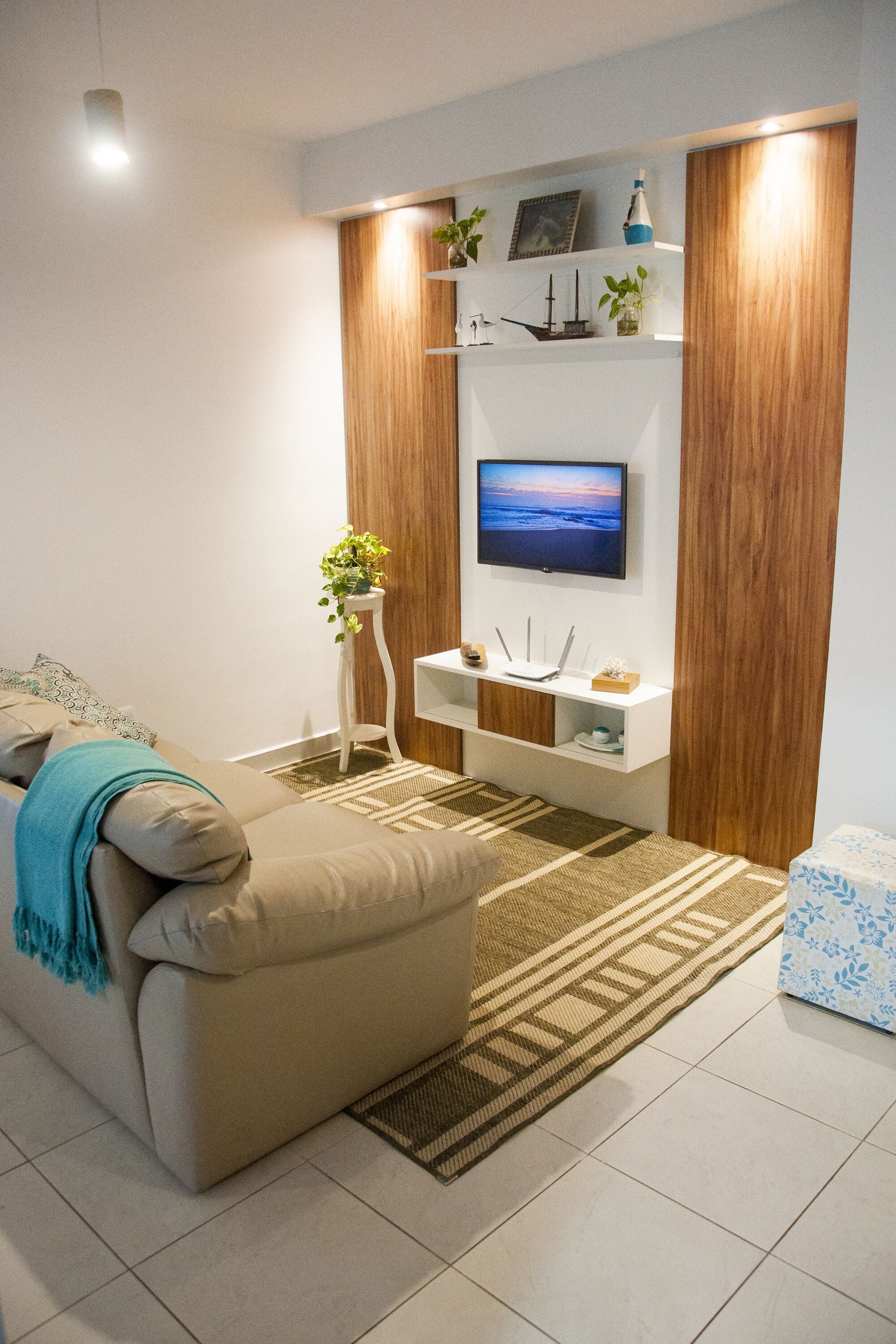 New apartment with gourmet balcony, AC, 2 spaces, Wi-Fi and Smart TV, 200m from the beach