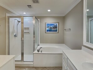 Hair dryer, towels