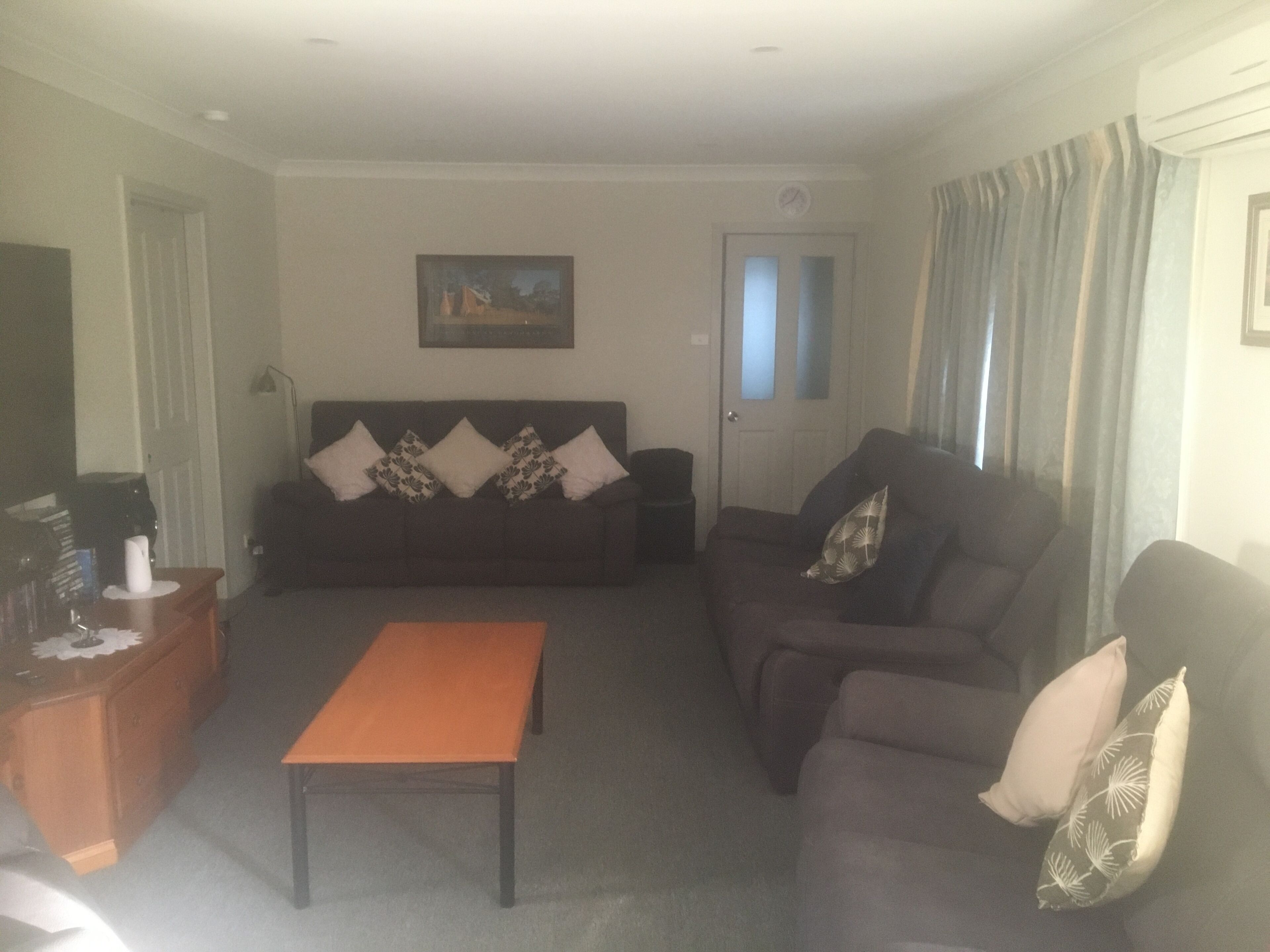 Smart TV, chimenea, reproductor de DVD y libros 