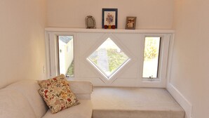 Living area - Historic Swedish Cottage on Quiet Lindstrom Lake (Lindstrom)