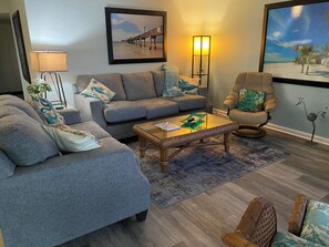 Smart TV, video games, DVD player, stereo