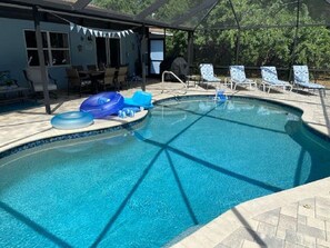 Una piscina riscaldata